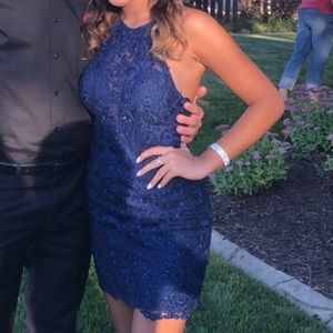 Navy blue homecoming dress